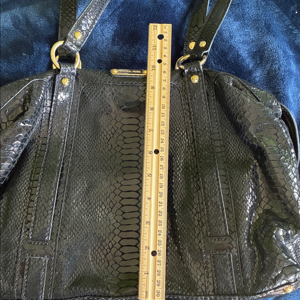 NWOT: Michael Kors Python Embossed Black Patent L… - image 12